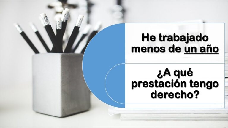 Descubre cómo obtener la prestación por desempleo si llevas menos de un año sin trabajo